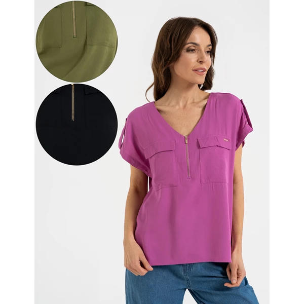 MORAJ / BLUZKA DAMSKA WISKOZA BD2600-007 - www.anstel.pl