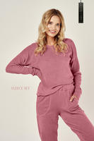 TARO / 3026 PIŻAMA DAMSKA DŁUGA DAVINA FROTTE  AW23/24 - www.anstel.pl