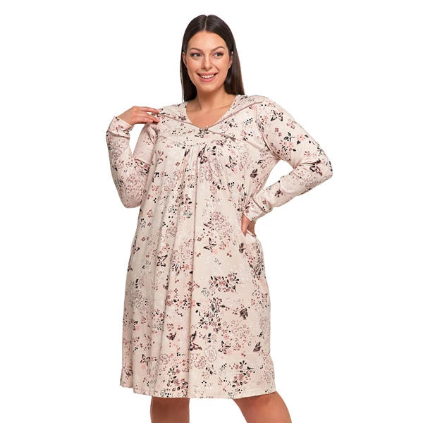 MORAJ / KOSZULA NOCNA DAMSKA PLUS SIZE PDK3800-005 - AW2024/25 - www.anstel.pl