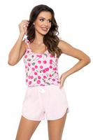 DONNA / PIŻAMA CHERRY TOP SZEROKIE/RAMIĄCZKO - www.anstel.pl