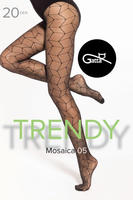 GATTA / MOSAICA 04, 05 - RAJSTOPY DAMSKIE WZORZYSTE 20 DEN 000.35Y - TRENDY 2025 - www.anstel.pl