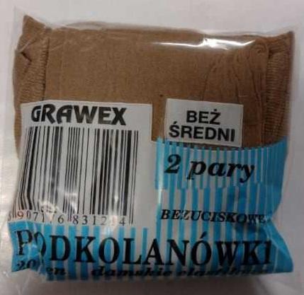 GRAWEX / GRAWEX PODKOLANÓWKI DAMSKIE 20 DEN 2 PARY - www.anstel.pl