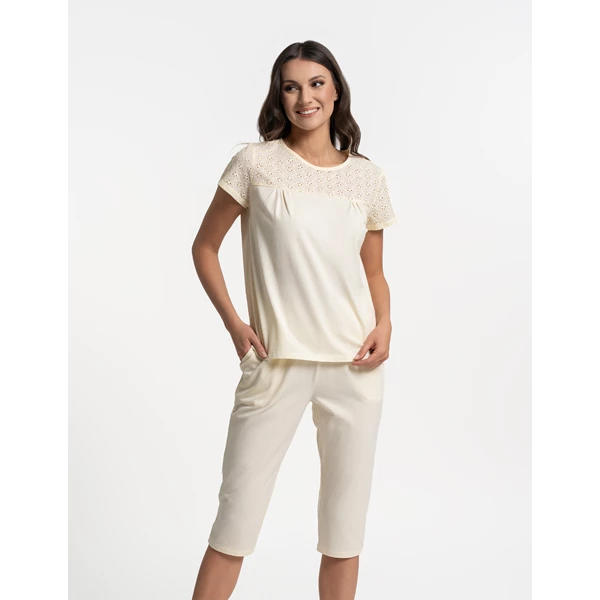 MORAJ / PIŻAMA DAMSKA Z HAFTEM PDD3900-022 SS/26 - www.anstel.pl