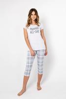 ITALIAN FASHION / PIŻAMA DAMSKA GLAMOUR KR.RĘKAW, 3/4 SPODNIE - www.anstel.pl