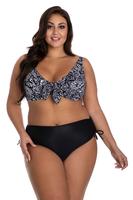 PRIMO / DWUCZĘŚCIOWY KOSTIUM KĄPIELOWY PLUS SIZE MODELUJĄCY MIĘKKIE MISKI I MAJTKI Z WYSOKIM STANEM 615 - www.anstel.pl