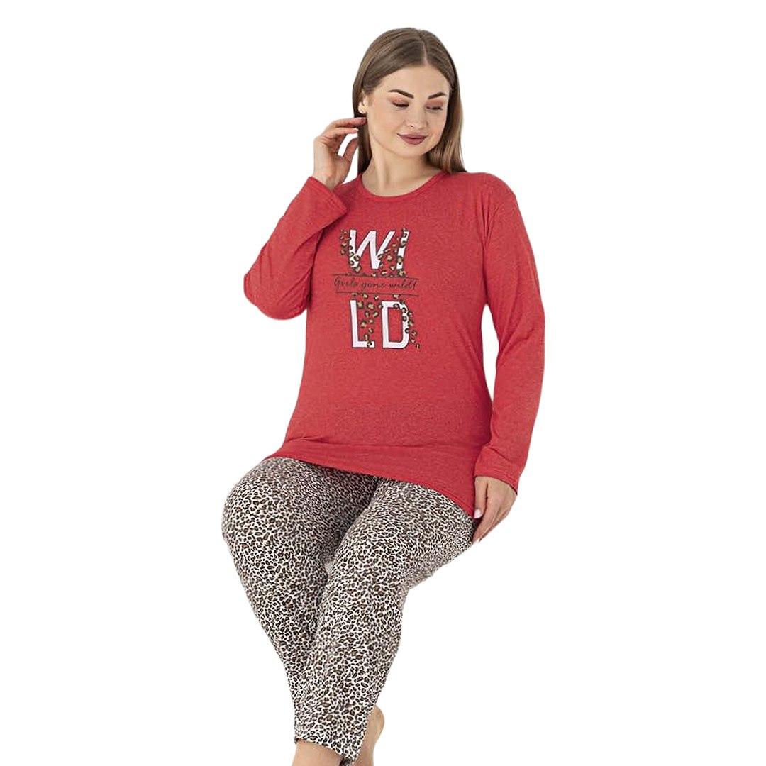 PATION / PIŻAMA DAMSKA WILD PATION PLUS SIZE 725960 - www.anstel.pl