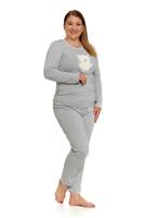 MORAJ / PIŻAMA DAMSKA DŁUGI RĘKAW SÓWKA PLUS SIZE PDD5600-004 - AW2023/24 - www.anstel.pl