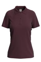 RAJ-POL / T-SHIRT DAMSKI POLO BURGUNDOWY 755677 - www.anstel.pl