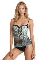 PRIMO / WYSMUKLAJĄCE DWUCZĘŚCIOWE TANKINI W ZWIERZĘCY PRINT Z USZTYWNIANYMI MISECZKAMI I KLASYCZNYMI FIGAMI 6/01W - www.anstel.pl