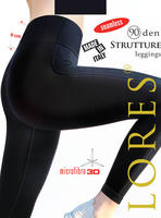 LORES / LEGGINSY STRUTTURE 90 DEN Z SZEROKĄ GUMĄ - www.anstel.pl