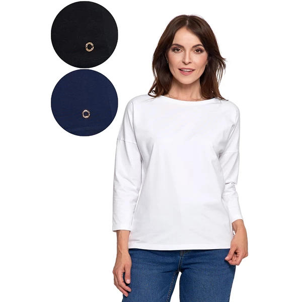 MORAJ / BLUZKA DAMSKA Z RĘKAWEM 3/4 BD2500-043 - www.anstel.pl