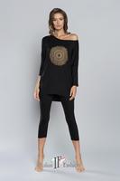 ITALIAN FASHION / PIŻAMA DAMSKA MANDALA 3/4 RĘKAW 3/4 SPODNIE - www.anstel.pl
