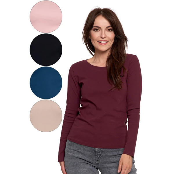 MORAJ / DAMSKA BLUZKA Z DŁUGIM RĘKAWEM BD2200-021 - www.anstel.pl