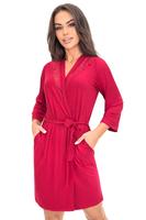 DONNA / SZLAFROK DAMSKI Z KORONKĄ - SONIA - www.anstel.pl