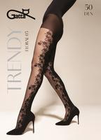 GATTA / FLORAL - 03 RAJSTOPY DAMSKIE WZORZYSTE 50 DEN 000.56V - TRENDY AW26/27 - www.anstel.pl