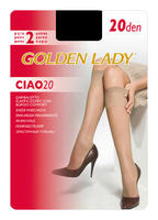 GOLDEN LADY / PODKOLANÓWKI CIAO 20 DEN (2 PARY) - www.anstel.pl