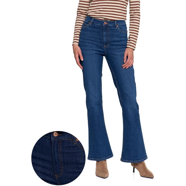 MORAJ / SPODNIE DAMSKIE JEANSOWE DZWONY OSD5200-002 - www.anstel.pl