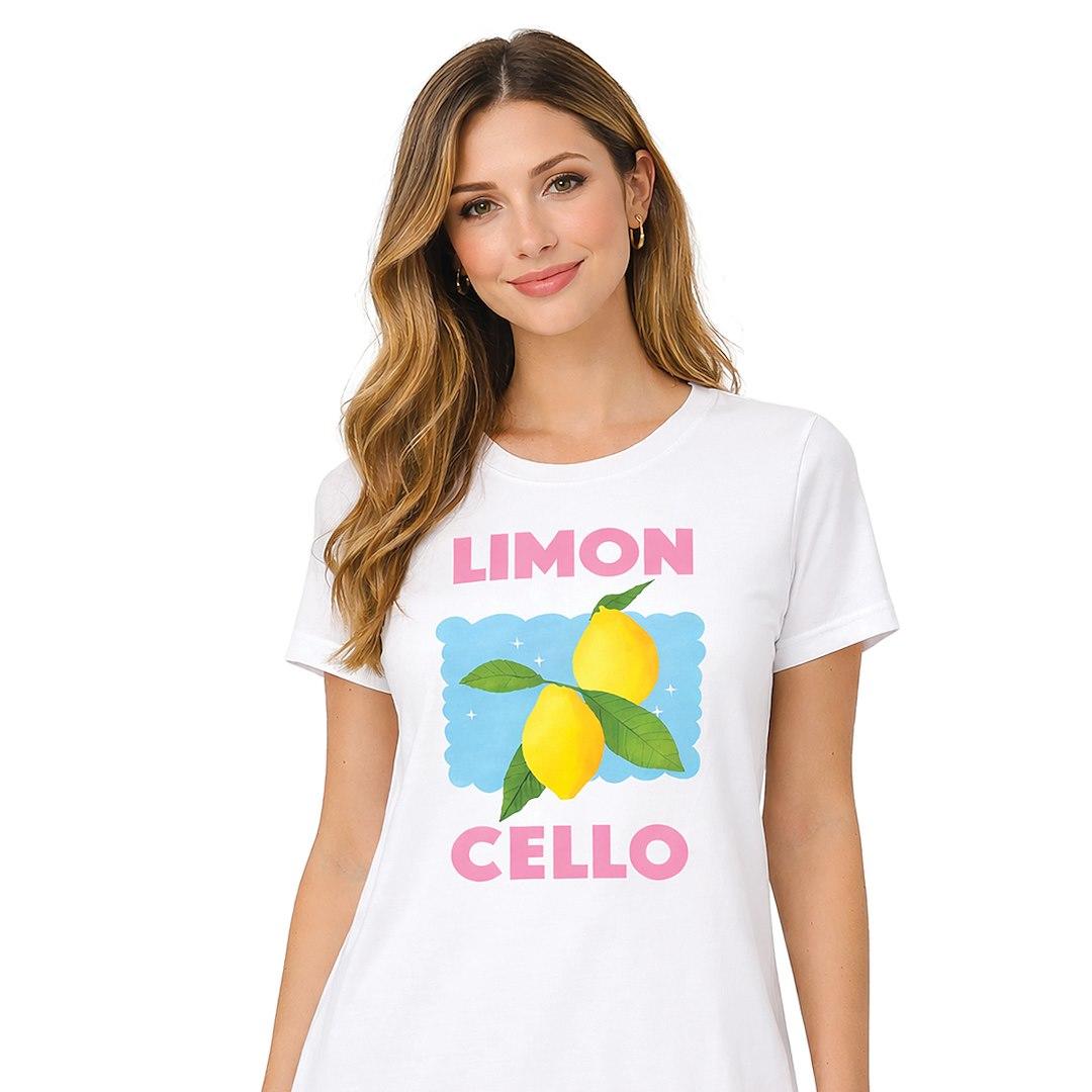 RAJ-POL / T-SHIRT DAMSKI WZÓR CYTRYNA ONESIZE 764730 - www.anstel.pl