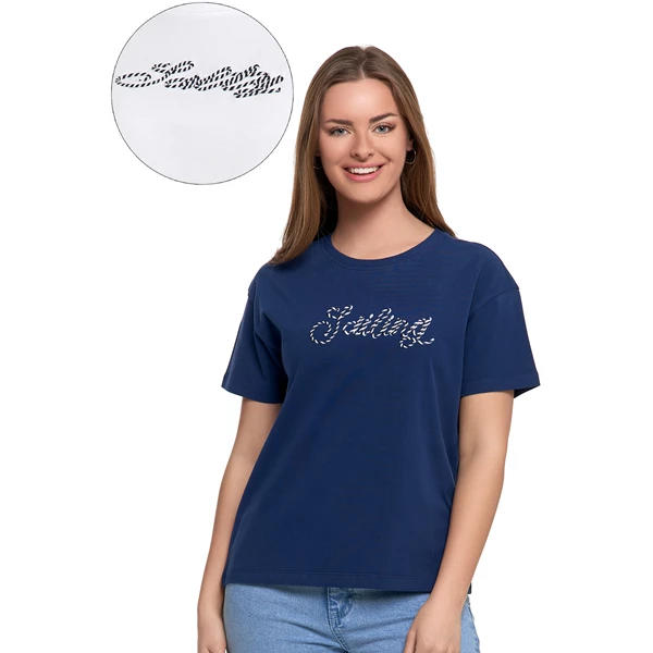 MORAJ / KOSZULKA DAMSKA Z KRÓTKIM REKAWEM T-SHIRT REGULAR BD1600-606 - www.anstel.pl