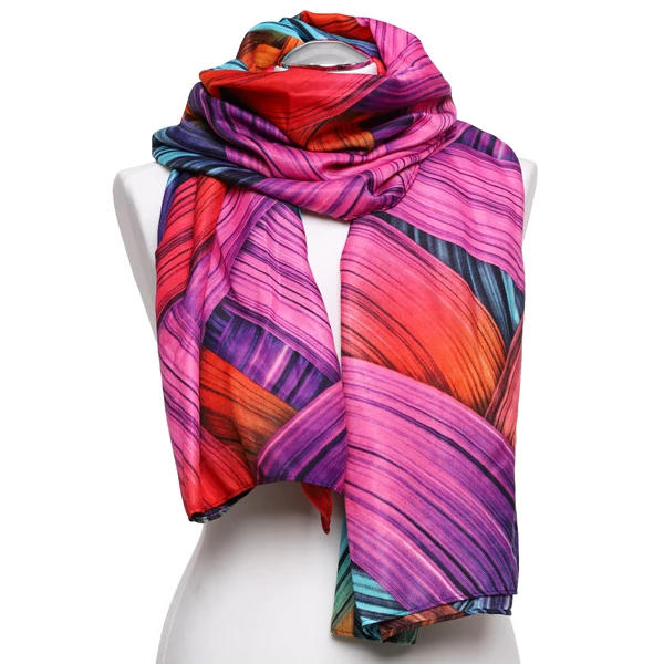 MORAJ / SZAL DAMSKI Z KOLOROWYM MOTYWEM ADS1200-897S - www.anstel.pl