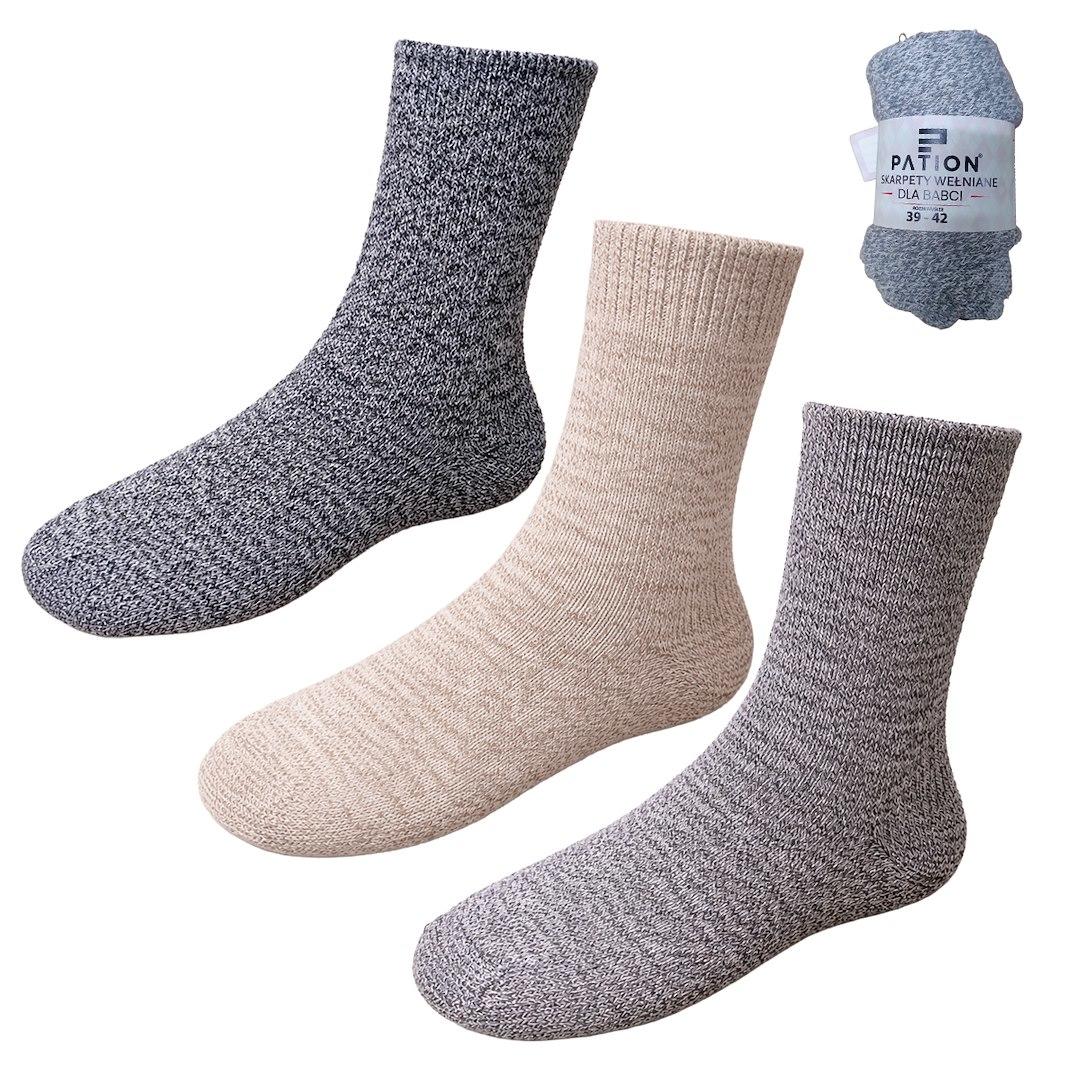 PATION / SKARPETY WEŁNIANE NA DZIEŃ BABCI 789467 - www.anstel.pl