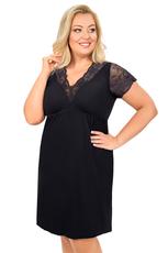 DONNA / KOSZULA NOCNA Z WISKOZY - SONIA PLUS SIZE - www.anstel.pl