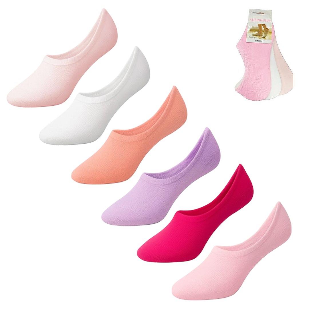 RAJ-POL / STOPKI KRÓTKIE DAMSKIE PASTELOWE IOOSOO 3-PAK 312717 - www.anstel.pl