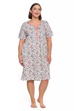 MORAJ / DAMSKA KOSZULA NOCNA ROZPINANA PLUS SIZE PDK3100-018 S/S 2025 - www.anstel.pl