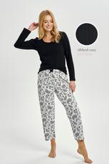 TARO / 3454 PIŻAMA DAMSKA DŁUGA AIDA M-XL KOLEKCJA AW25/26 - www.anstel.pl