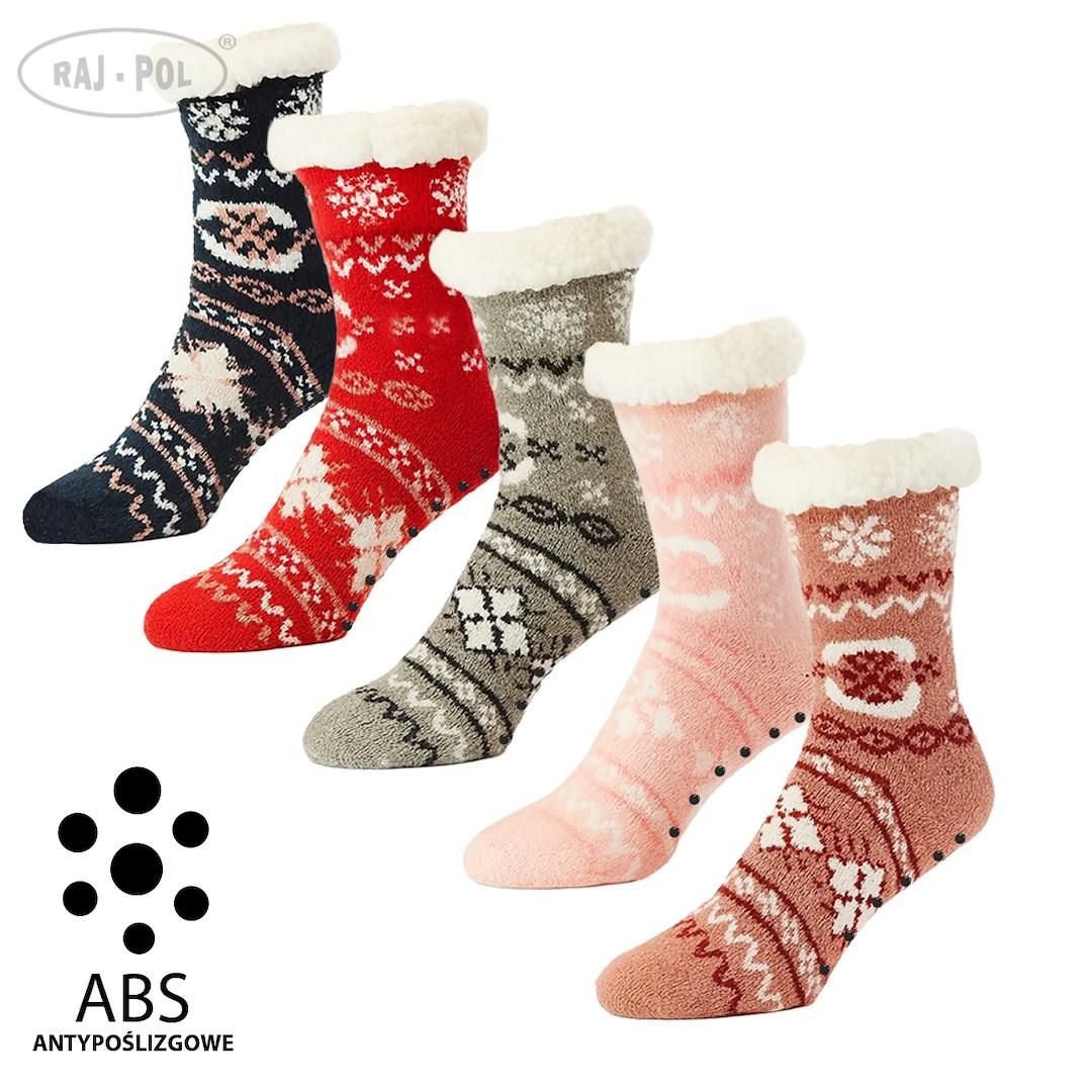 RAJ-POL / SKARPETY GÓRALSKIE DAMSKIE Z ABS 35-38 39-42 MODEL SH25-06 - www.anstel.pl