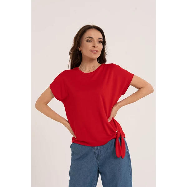 MORAJ / BLUZKA DAMSKA Z WIĄZANIAMI BD2600-006 - www.anstel.pl