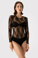 FIORE / I0004 - JILL - BODY KORONKOWE Z DŁUGIM RĘKAWEM - www.anstel.pl