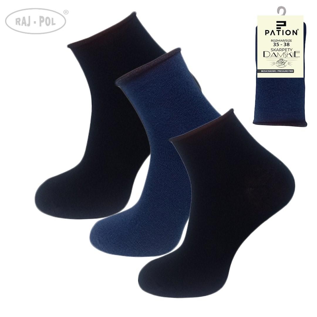 PATION / SKARPETY DAMSKIE BEZUCISKOWE PATION D-2515BQ 754335, 754342 - www.anstel.pl
