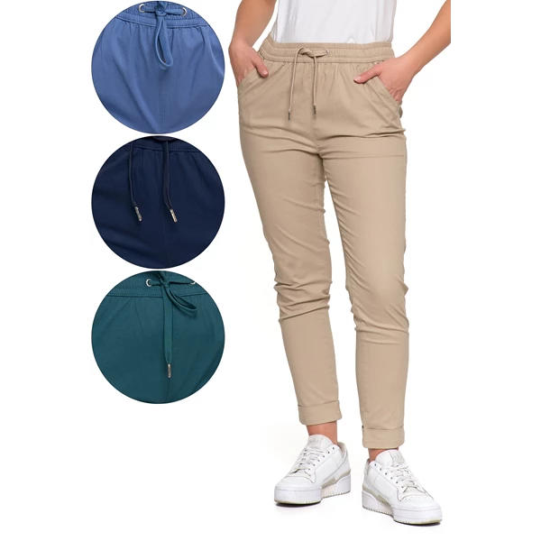 MORAJ / SPODNIE DAMSKIE JOGGER W STYLU CASUAL Z BAWEŁNY OSD4500006 - www.anstel.pl