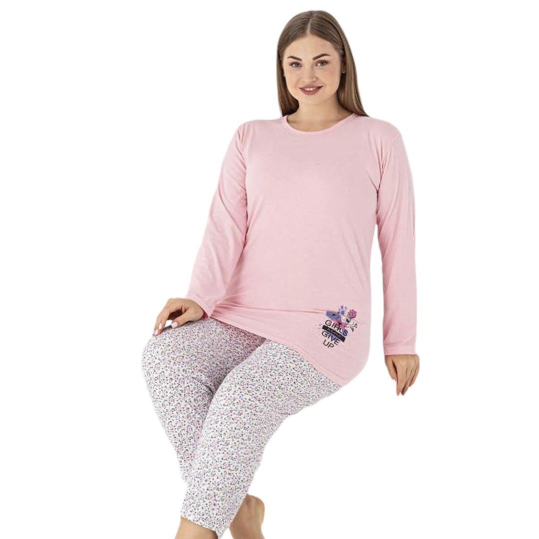 PATION / PIŻAMA DAMSKA GIRLS NEVER GIVE PATION PLUS SIZE 725939 - www.anstel.pl