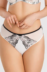 GORSENIA / K842 STRINGI BLACK & WHITE - www.anstel.pl