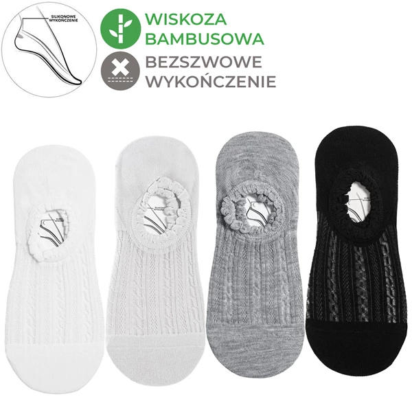 MORAJ / NISKIE STOPKI BAMBUSOWE W PRĄŻEK CDB200-011 - www.anstel.pl