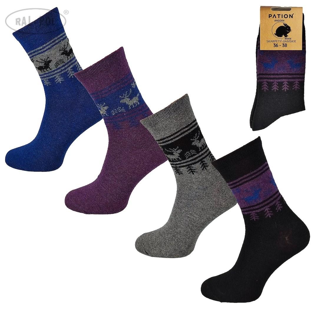 PATION / SKARPETA DAMSKA ANGORA PATION 729609 - www.anstel.pl
