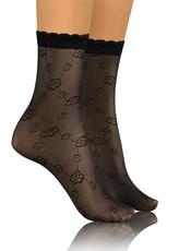 SESTO-SENSO / SKARPETKI SK SOCKS PRZEZROCZYSTE Z WZORKIEM  - www.anstel.pl