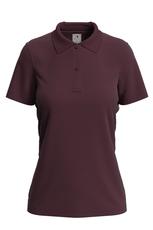 RAJ-POL / T-SHIRT DAMSKI POLO BURGUNDOWY 755677 - www.anstel.pl