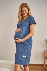 DOCTOR-NAP / KOSZULA NOCNA DAMSKA TCB.4348 DEEP BLUE WL26 - www.anstel.pl