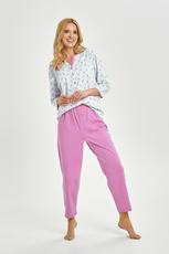 TARO / 3446 PIŻAMA DAMSKA DŁUGA YOLANDA M-XL KOLEKCJA AW25/26 - www.anstel.pl