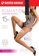 SESTO-SENSO / POŃCZOCHY SAMONOŚNE ROMANTICA 15 DEN R013, PÓŁMATOWE - www.anstel.pl