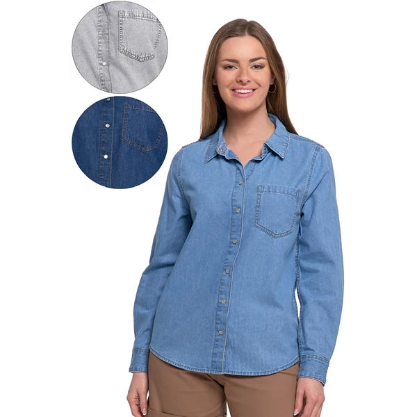 MORAJ / KOSZULA JEANSOWA DAMSKA W STYLU DENIM OKD5500-001 - www.anstel.pl