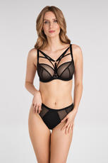 GORSENIA / K826 STRINGI  JUST BLACK - www.anstel.pl