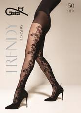 GATTA / FLORAL - 03 RAJSTOPY DAMSKIE WZORZYSTE 50 DEN 000.56V - TRENDY AW26/27 - www.anstel.pl