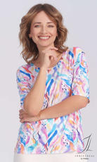 WADIMA / 1N3105 BLUZKA DAMSKA KRÓTKI RĘKAW - www.anstel.pl