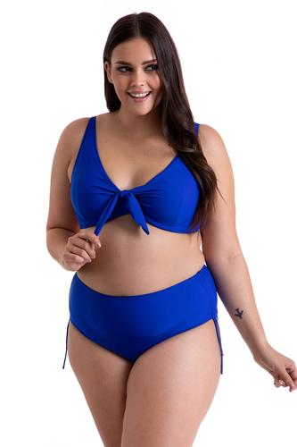 Majtki kąpielowe figi z wysokim stanem i trokami po bokach 232