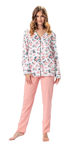 Piżama damska dalia 1347- kolekcja leveza aw 2023/24