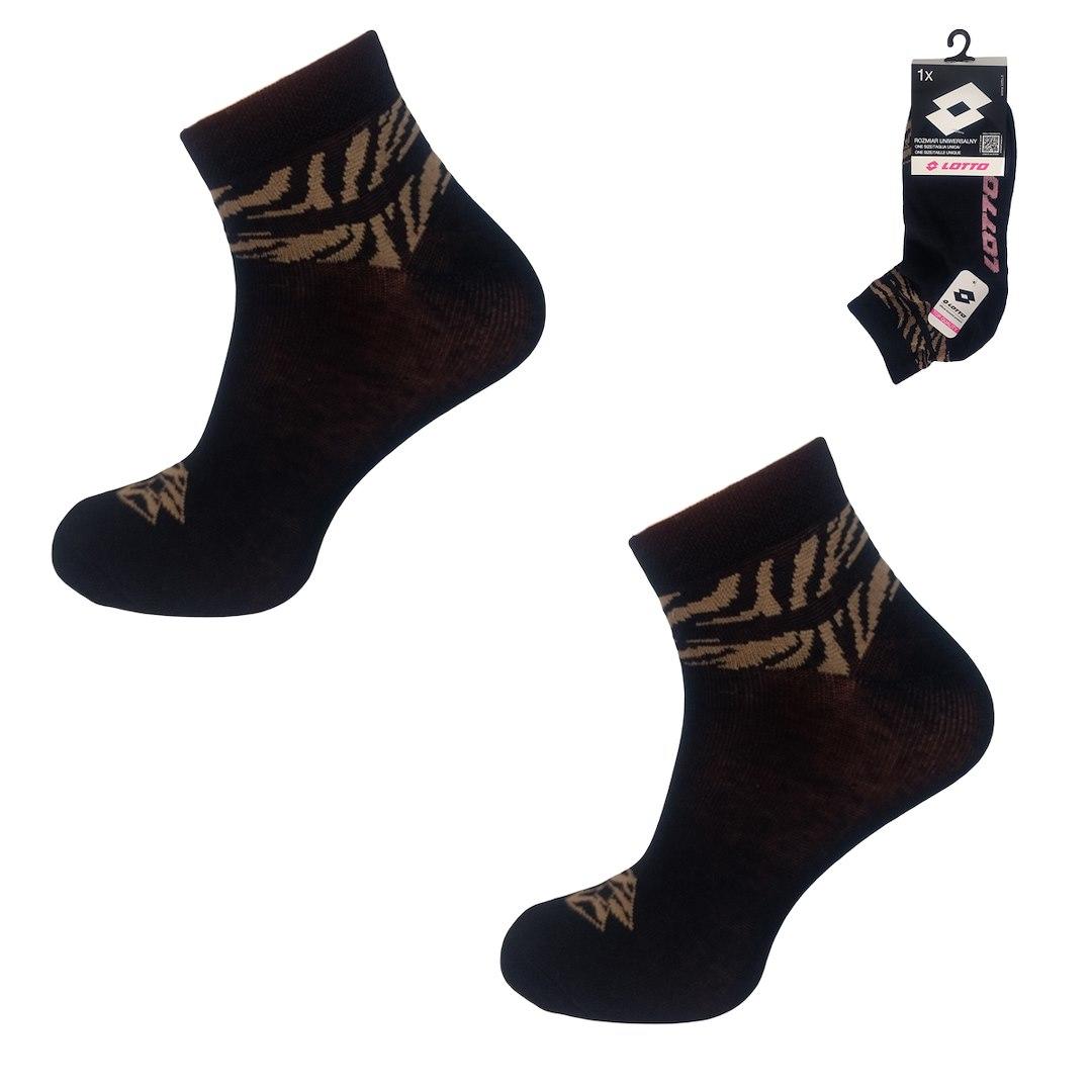 Skarpeta lotto quad_11assrt onesize black 4 1-pak 491257